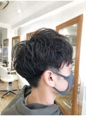 MEN'S HAIR  センターパート　サイドパート　韓国マッシュ