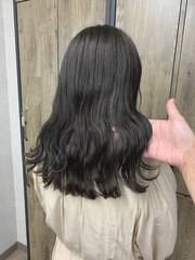 ロングヘア/グレージュカラー/黒髪/ココアベージュ/ツヤ髪スタイ