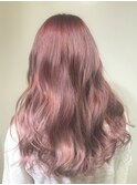 ピンク　ダブルカラー