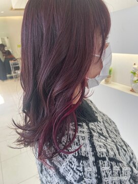 スリーヘアーデザインズ(Three Hair Designs) シークレットハイライト&イヤリングカラー