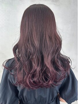 アルバム 銀座(ALBUM GINZA) ベビーピンク美髪エモージュレイヤーロング_ba487331