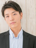 メンズヘア ビーセカンド 草加店(MENS HAIR B-2)&nbsp;COOLな七三分けアッシュ刈り上げビジカジショートW草加