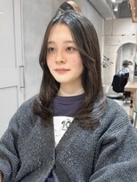 ロンド ブランシュ 錦糸町北口(Lond blanche) 前髪アンブレラカラーこなれミディイメチェンウェーブパーマ