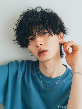 ステラ(STELLA) 束感 マッシュ ウルフ ニュアンスパーマ メンズパーマ