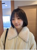 ☆切りっぱなしボブ/顔周りレイヤー/前髪/原宿神宮前