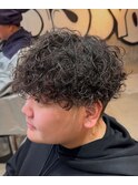 プードルパーマ波巻きスパイラルパーマ波巻きパーマ