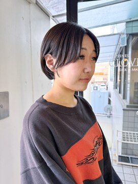 ハピネス 河原町店(Happiness) 伸ばしかけショート　前髪なし　京都美容室　進詩織