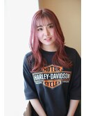 サクラピンクロングレイヤー　ゆる巻き