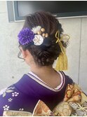 成人式アップスタイルアレンジ