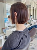 【50代・60代奈良】まとまりボブ/髪質改善／ミセス/ハイライト