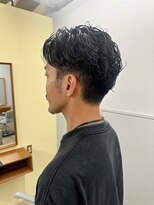 ロジェ(loje) 20代30代40代 艶感ウェットパーマ×フェードマッシュ