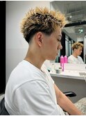 men's/メンズ/スパイキーショート/フェード/ニュアンスパーマ