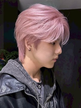 サンクマーケット 渋谷(cinq MARKET) 渋谷メンズカラーミルクティーベージュブラウンブリーチカラー◆