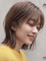 トゥルートラスト 和戸店(True Trust)&nbsp;大人可愛い20代30代40代 ミディアムレイヤー×ウォームブラウン