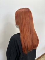 ヘアーララプラス(HAIR lala＋)&nbsp;【HAIR lala+】 #ロング#ダブルカラー#オレンジ
