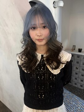 オルン(ORGN.) ルーツカラー　デザインカラー　ペールブルー　水色　寒色　青