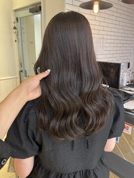 グロウ 渋谷西口(grow) アッシュグレージュ／ブリーチなし／透明感カラー