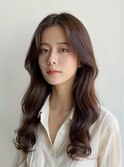 透明感春カラー◎くびれ髪質改善カラーロングヘア美髪