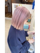 オリビアヘアー(OLIVIA HAIR)&nbsp;ハイトーンピンク×ブラウンデザイン×最高級ケア