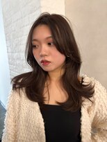 ヘアーザラブズラフズ オーガニカ 北九州(HAIR THE LOVES LAUGHS ORGANICA) まろやかブラウン×レイヤーカット