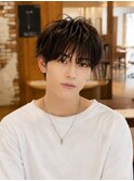 韓国マッシュセンターパートダウンパーマニュアンスパーマウルフ