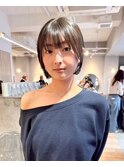 レイヤーで作る大人可愛いショートボブスタイル小顔盛り艶感