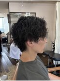 ツイストスパイラルパーマ/センターパート