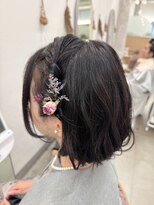 リル(re'll)&nbsp;《花屋併設》ボブスタイルお呼ばれヘア