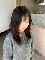 ルトワフクロマチ(Lutowa Fukuromachi) ダークパープル/ナチュラルショート/ミルクブラウン/夏/レイヤー