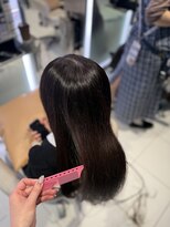 ルルディ バイ アフロディーテ銀座(luludi by APHRODITE) ハッシュカット/グレージュ/デザインカラー/ミディアムヘア/銀座