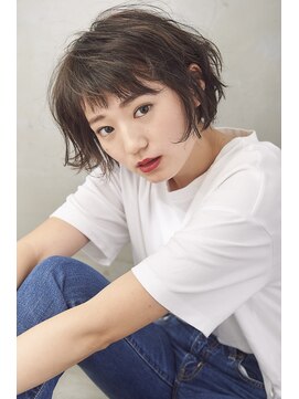 エルマノ 仙川(L mano) ショートバングに合わせるパーマスタイル[Lmano仙川]