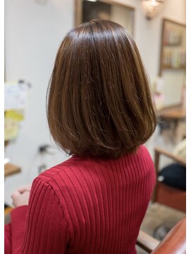 モカ ヘアーデザイン(moca HAIR DESIGN) ストレートボブにして毛先を内巻きに