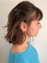 パール(PearL) 《PearL》斜めバングで小顔に！簡単アレンジ