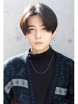 ネイビー(NAVY) 美シルエット!カットのみでカッコいいハンサムマッシュ