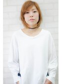涼しげで色っぽさのあるナチュラルストレートボブ