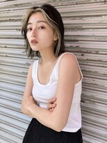 リノショアーズ 日本大通り店(RINOSHORES)&nbsp;【ブリーチ＋ワンカラー】外ハネボブ/フェイスフレーミング