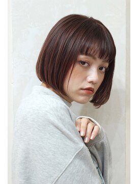 デイズ(DAYS) ＊ぱつんと切りっぱなしbob×ピンクベージュ＊