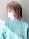 ベージュボブ_くびれヘアビタミンカラーメルティカラー_ba327362