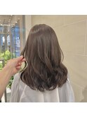 グレージュカラー/韓国風レイヤー/小顔カット/韓国風パーマ