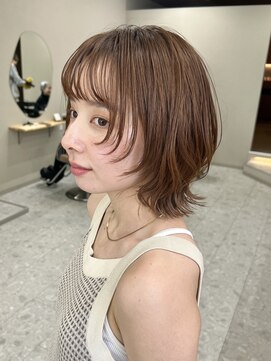 シカ 神戸三宮元町店(Cica) 顔まわりレイヤー　ウルフ　ベージュカラー　三ノ宮　元町　神戸