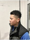 極道パーマ×フェード