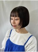 ミニボブ×顔周りレイヤー