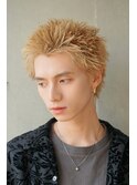 スパイキーショート/メンズショート/銀座メンズ/金髪ショート