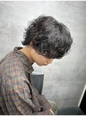 MEN'S HAIR カルマパーマ ダークアッシュ ニュアンスパーマ
