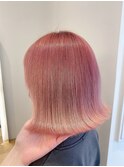 髪質改善＊くびレイヤーピンクベージュ＊美髪【Zina船橋】