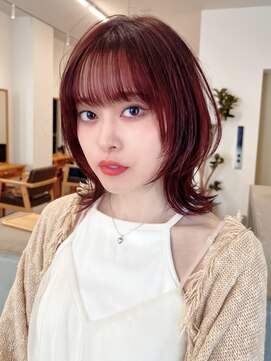 セイドット フクオカ(Say.FUKUOKA) 【Say.福岡】くびれボブ×ラベンダーピンク×レイヤー×ウルフ