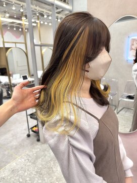 ロンド レア 天神大名店(Lond Le’a) 小顔に見せるヘア/ワンレン/ボブウルフ/ネビージュ/黒髪カタログ