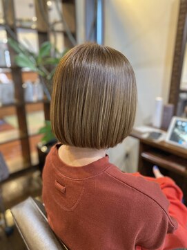 美容室 ルチア ハワイ(Luccica HAWAII) 【luccicaＨＡＷＡＩＩ/森麻乃】丸みボブ/ブリーチなしベージュ