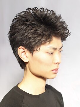 デプト(DEPT.) フェザーパーマフェザーショートメンズカットメンズサロン眉毛