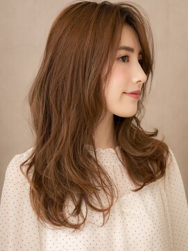 カバーヘア ブリス 大宮西口(COVER HAIR bliss) 大人可愛い韓国風巻き毛先パーマフェミニンロングX大宮30代40代